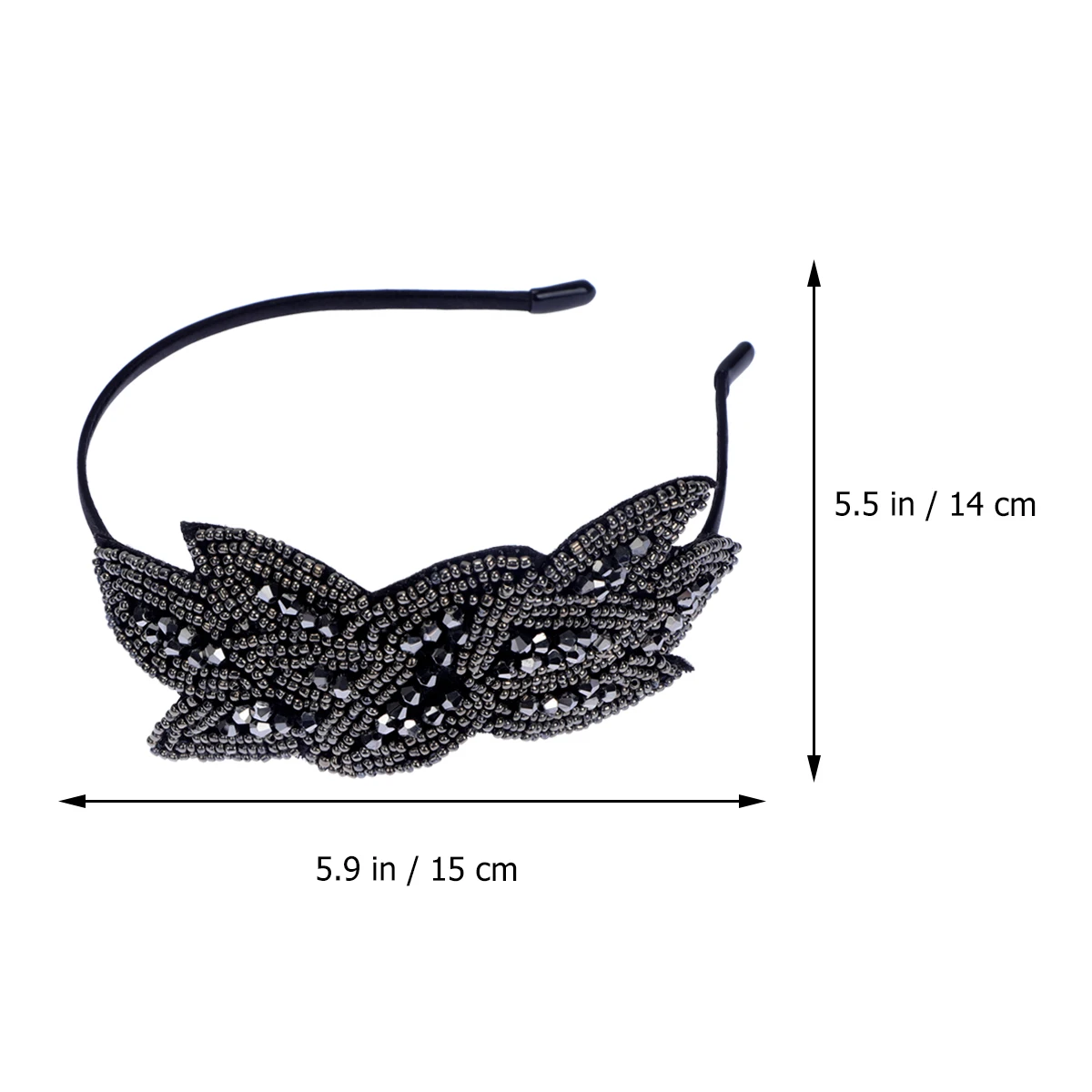 

3 Pcs Crystal Headband Headbands Fashion Hair Hoop Bead Flash Women for Bride