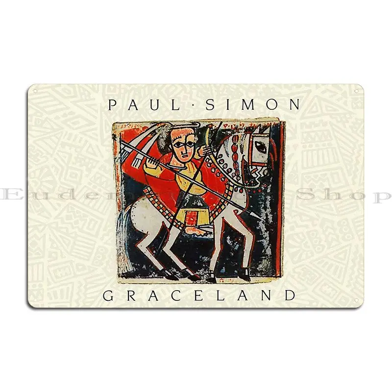 Paul Simon Graceland Metal Plaque Poster Cinema Bar Cave Plates Garage Personalized Tin Sign Poster