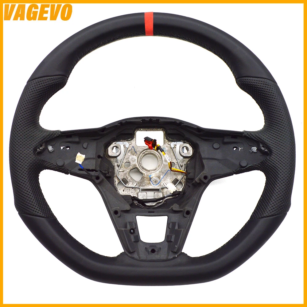 Geeignet für Golf 8 MK8 LCD-Lenkrad, perforiertes Leder-Sportlenkrad ohne Heizung, individuell