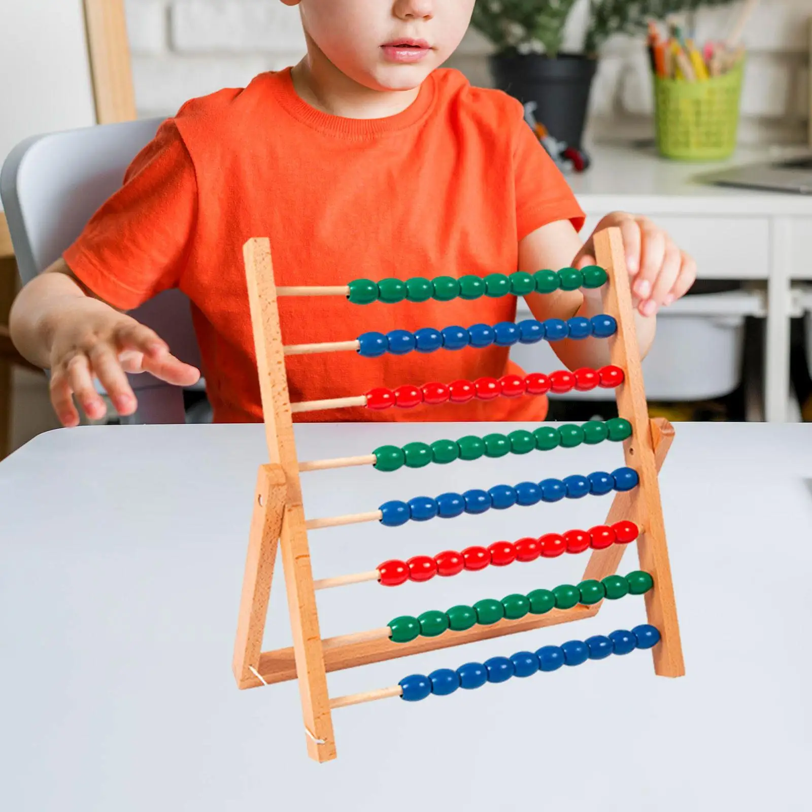 Counting Frame Development Preschool Learning Toy Educational Counting Toy for Kindergarten Boys Girls Elementary Children Kids