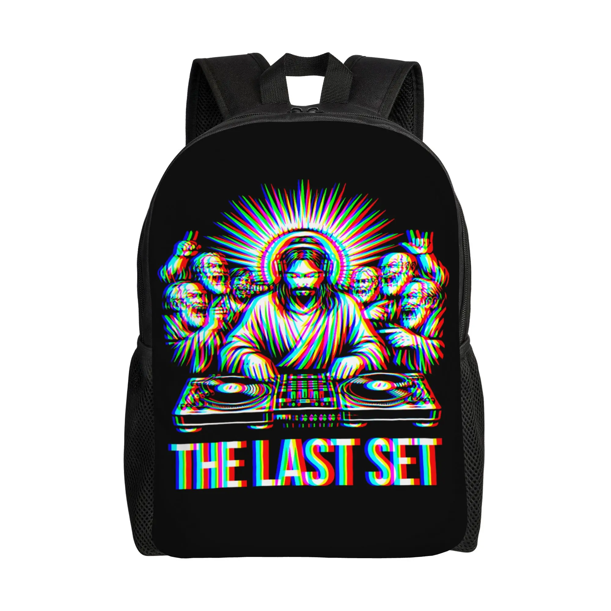 

Jesus Last Set Rave Backpack Travel Backpacks Girl Designer Print High School Bags Casual Rucksack