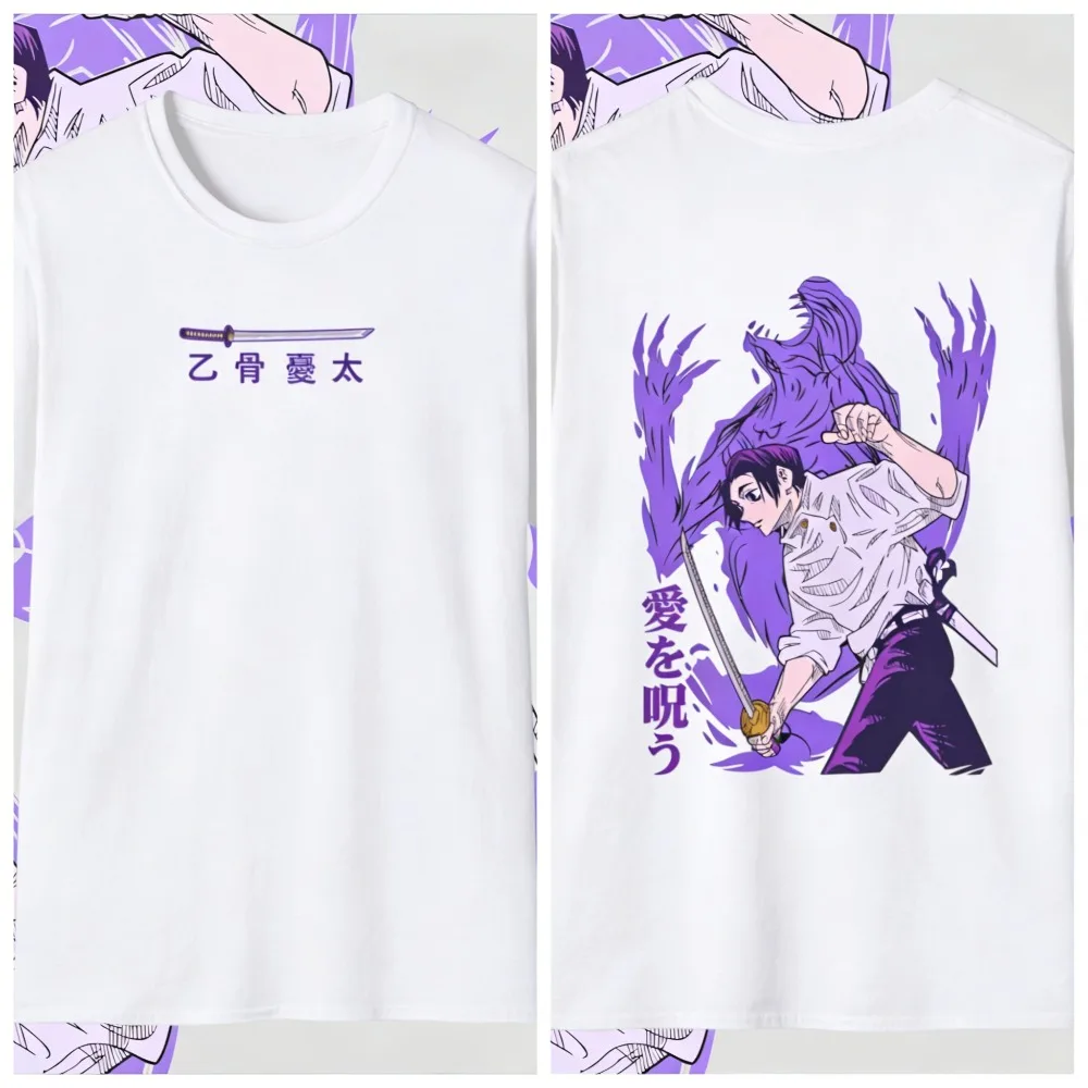 Jujutsu Kaisen Okkotsu Yuta Unisex Reines Baumwoll-T-Shirt 2026 Sommer Heißer Anime-Print Rundhals Locker Sitzendes Kurzarm-Oberteil für die Familie