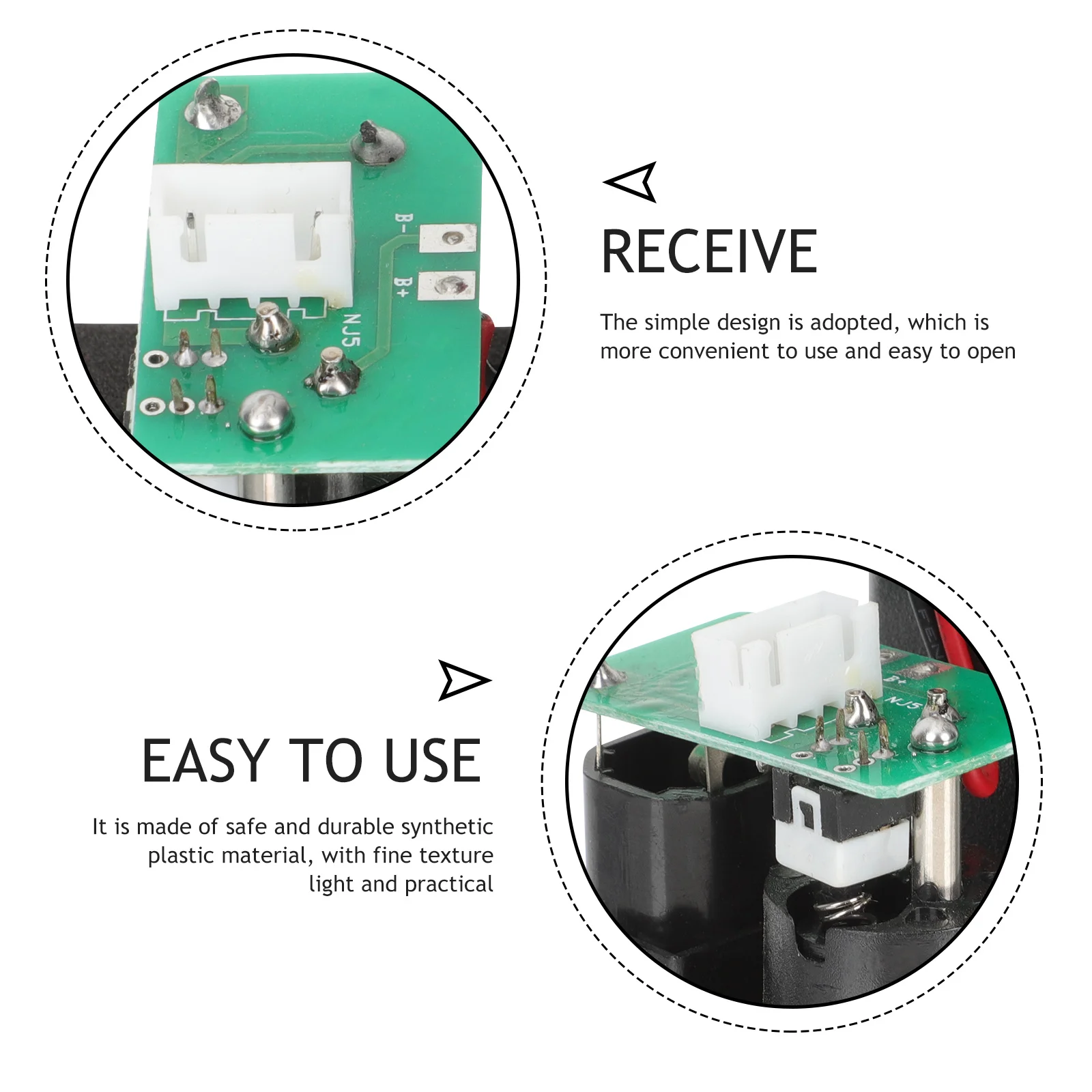 صندوق بديل من البلاستيك لجيتار باس بيك اب 9 فولت حامل صندوق أمان عملي متين لاقط الجيتار #5