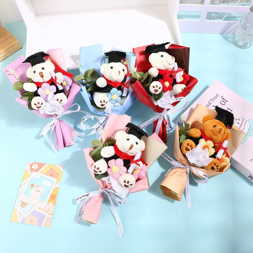 

Украшение букета Букет медведя Плюшевая игрушка День учителя Букет животных Подарок на выпускной День рождения Выпускной Букет Доктор Медведь