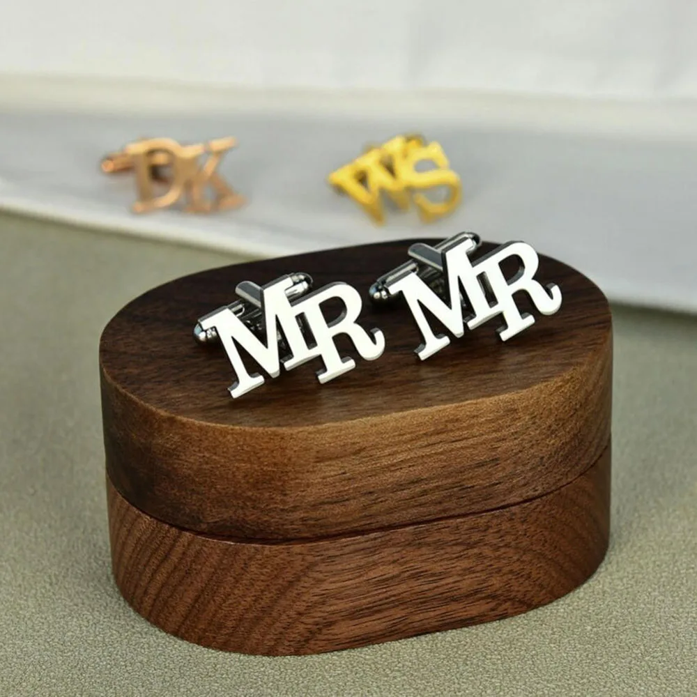 Personalized initial cufflinks, custom cufflinks, groomsman gift, groom wedding cufflinks, wedding gift, gift for dad