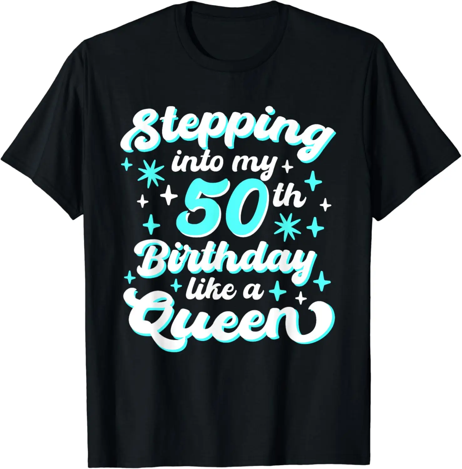 

Turquoise Woman Admission 50th Birthday T-Shirt