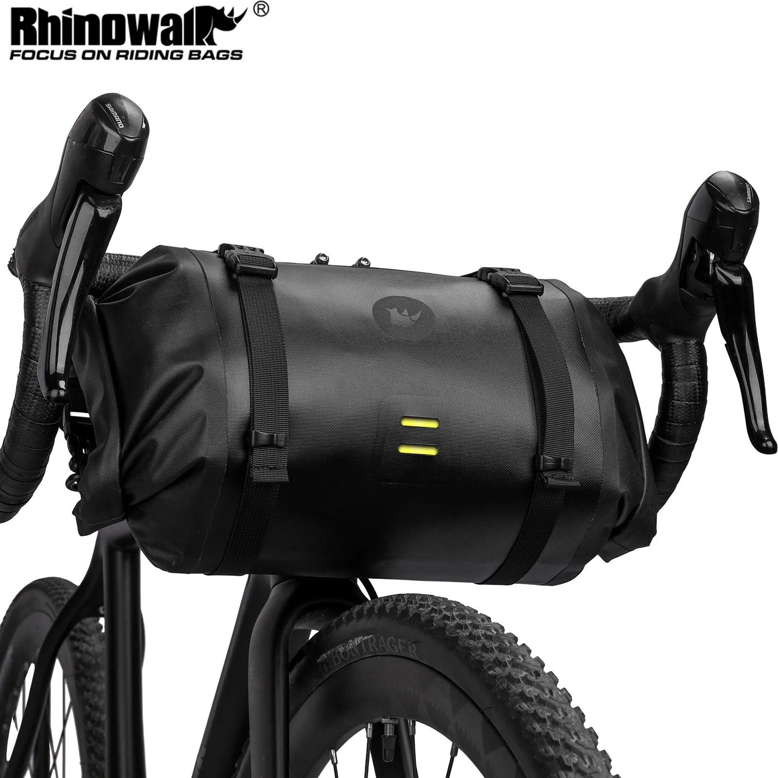 

Rhinowalk Bicycle Bag Waterproof Front Reflectice Tube Bike Bag MTB Large Capacity Handlebar Bag Front Frame Trunk Pannier