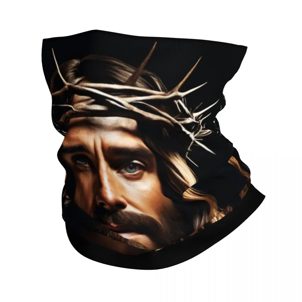 Religious Jesus Christ Merchandise Bandana Neck Cover Catholic Bible Faith Mask Scarf Summer Fishing Headband Unisex Windproof