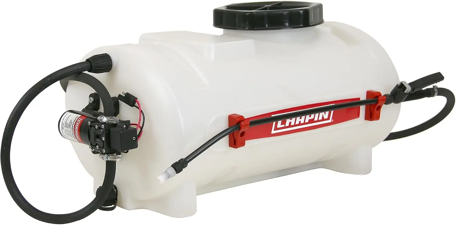 15 Gallon Atv Sprayer 12v Pump Easy Coverage Heavy Duty Chemical Resistant Poly Tank Double Filtration Fits Utvs Wide Opening 15