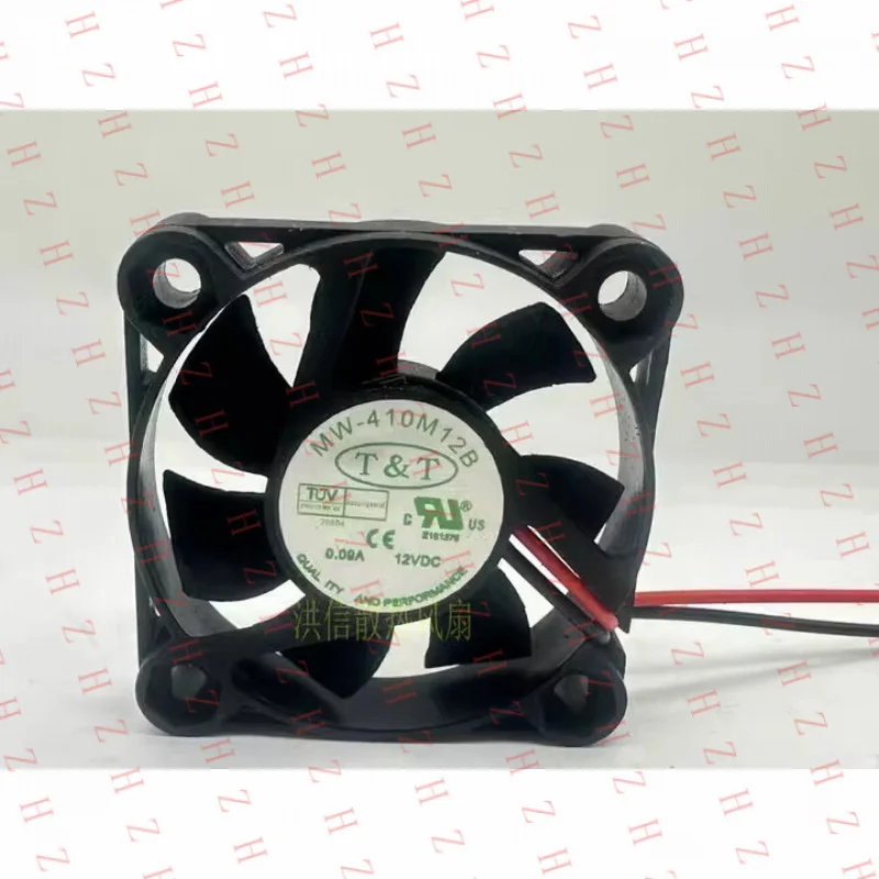 P+ for T&T MW-410M12B DC12V 0.09A 4010 2-Wire Ball Cooling Fan