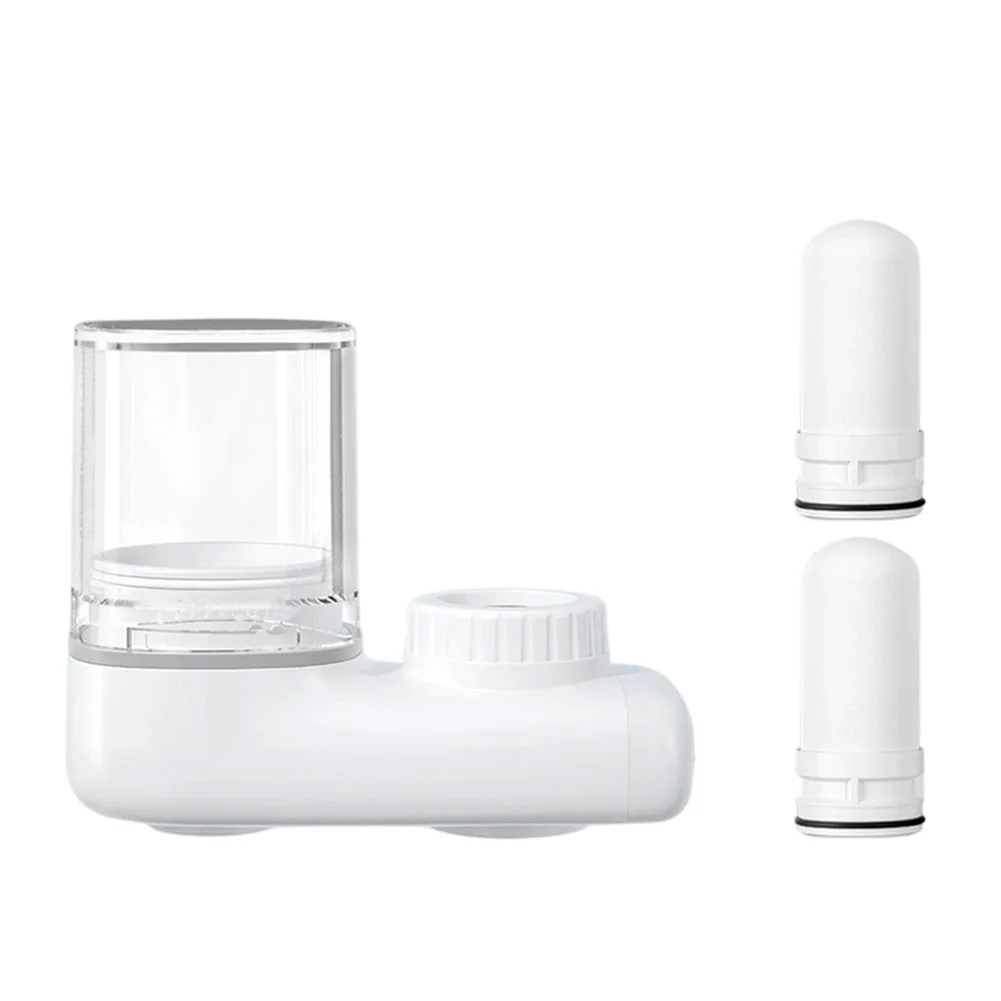 Five Layer Washable Faucet Water Filter No Electricity Required For Kitchen Tap Purifier Removing Scale And Impurities White