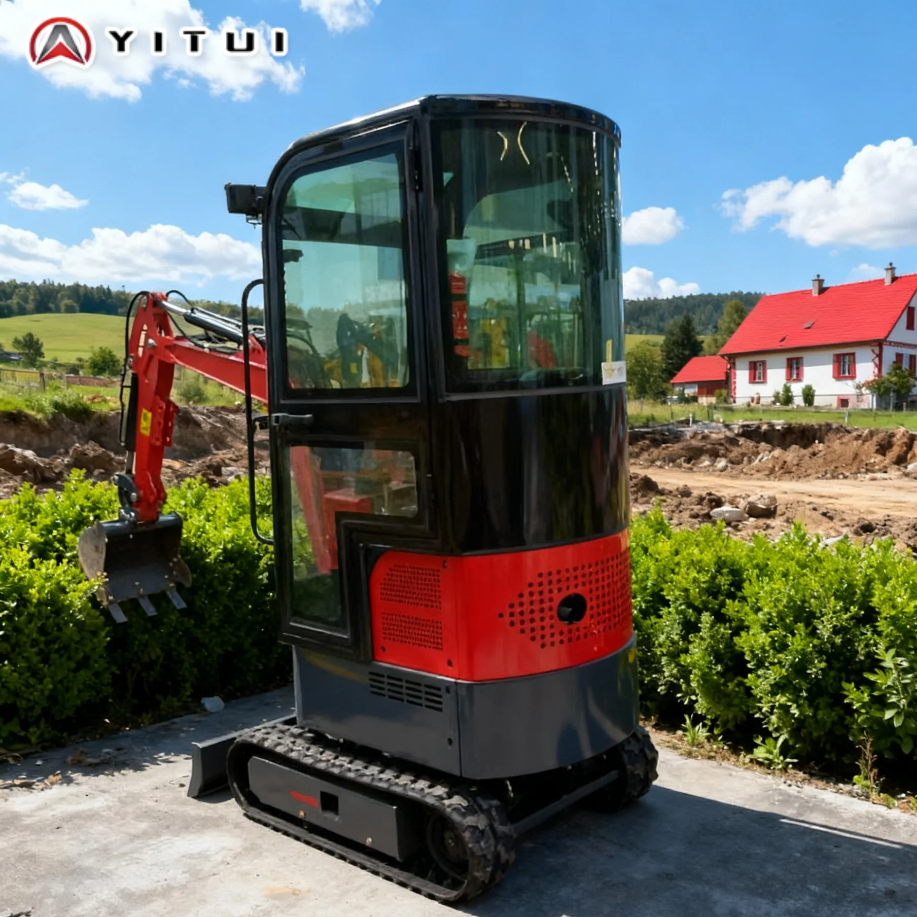 Minibagger, hydraulischer Bagger, kompakte, einfache Transportmaschinen für den Einsatz in Haus, Garten, Bauernhof und kleinen Bauen, individuell angepasst