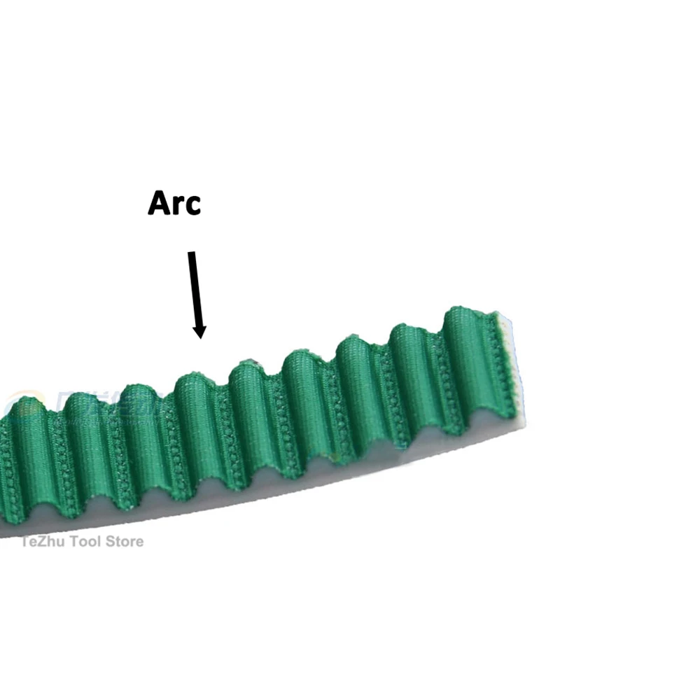 1Meter HTD-8M S8M Open Timing Belt With Steel Core Polyurethane Tooth Surface With Green Synchronous Belt