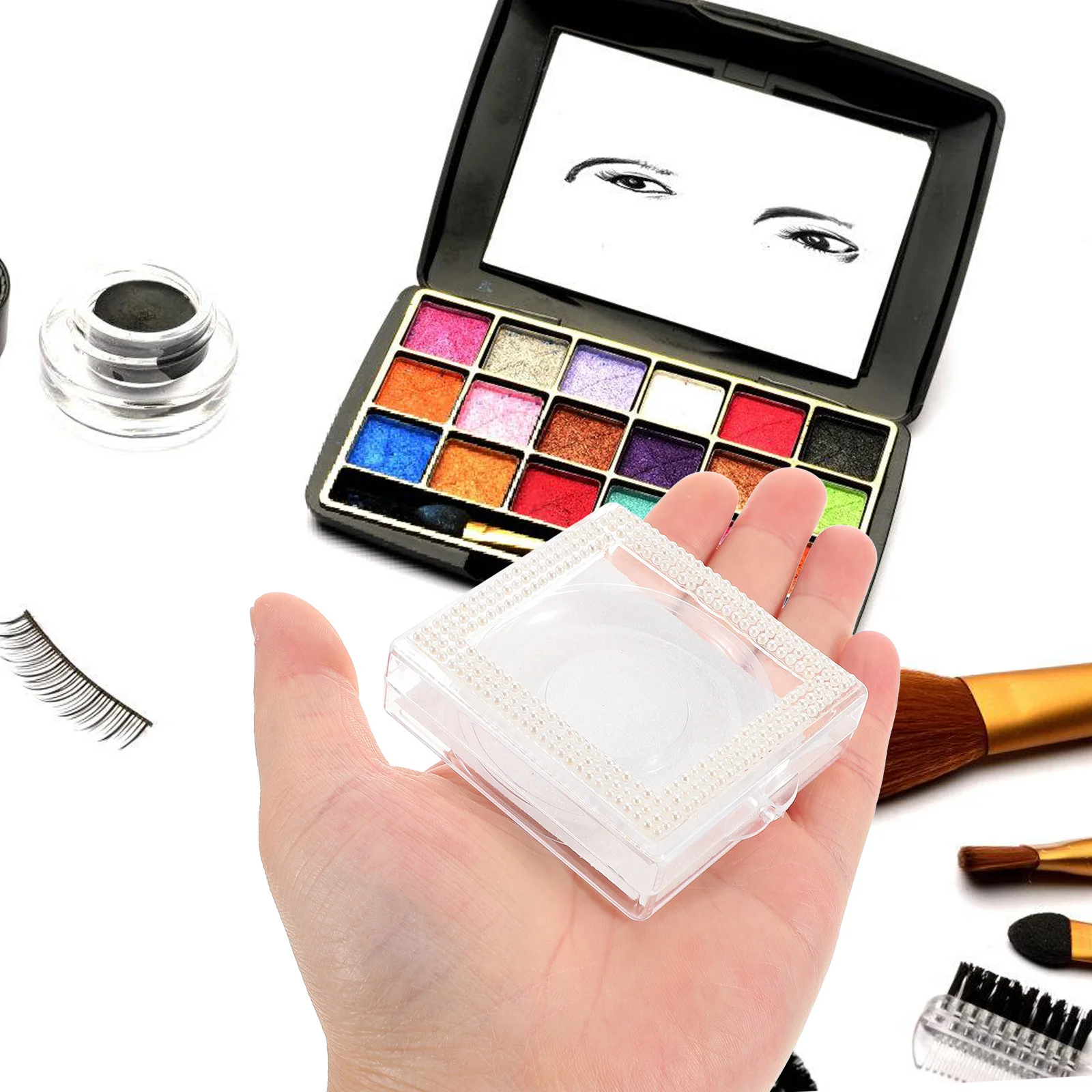 

Eyelash Case Clear Lash Storage Box Stylish and Convenient for False Eyelashes Suitable for Travel and Daily Use
