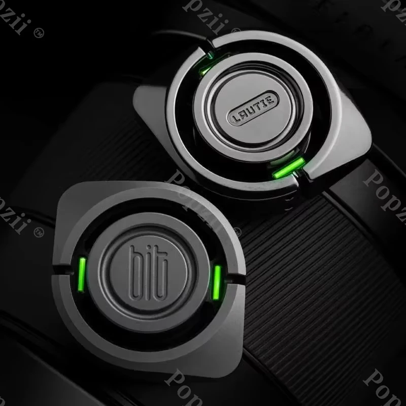 ของเล่นฝึกสมาธิ LAUTIE รุ่น Bit 04 ฟิดเจ็ตสปินเนอร์ ไจโรบิต ซีรีส์ EDC ของเล่นเสริมประสาทสัมผัสสำหรับผู้ใหญ่ งานแฮนด์เมด ลายมีดแกะสลัก