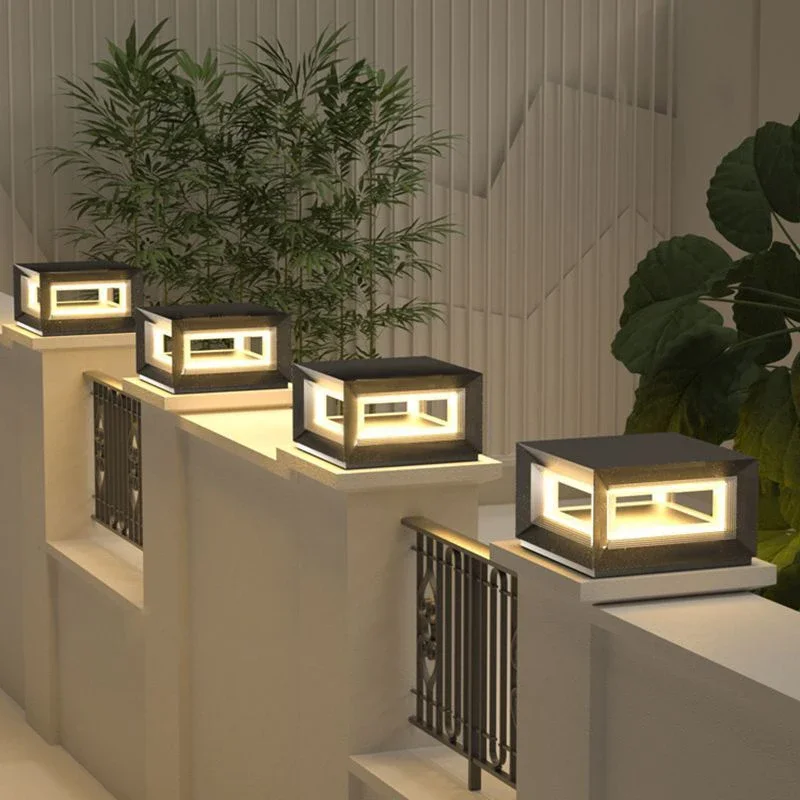 Outdoor column lights solar LED column lights non solar  outdoor garden lights