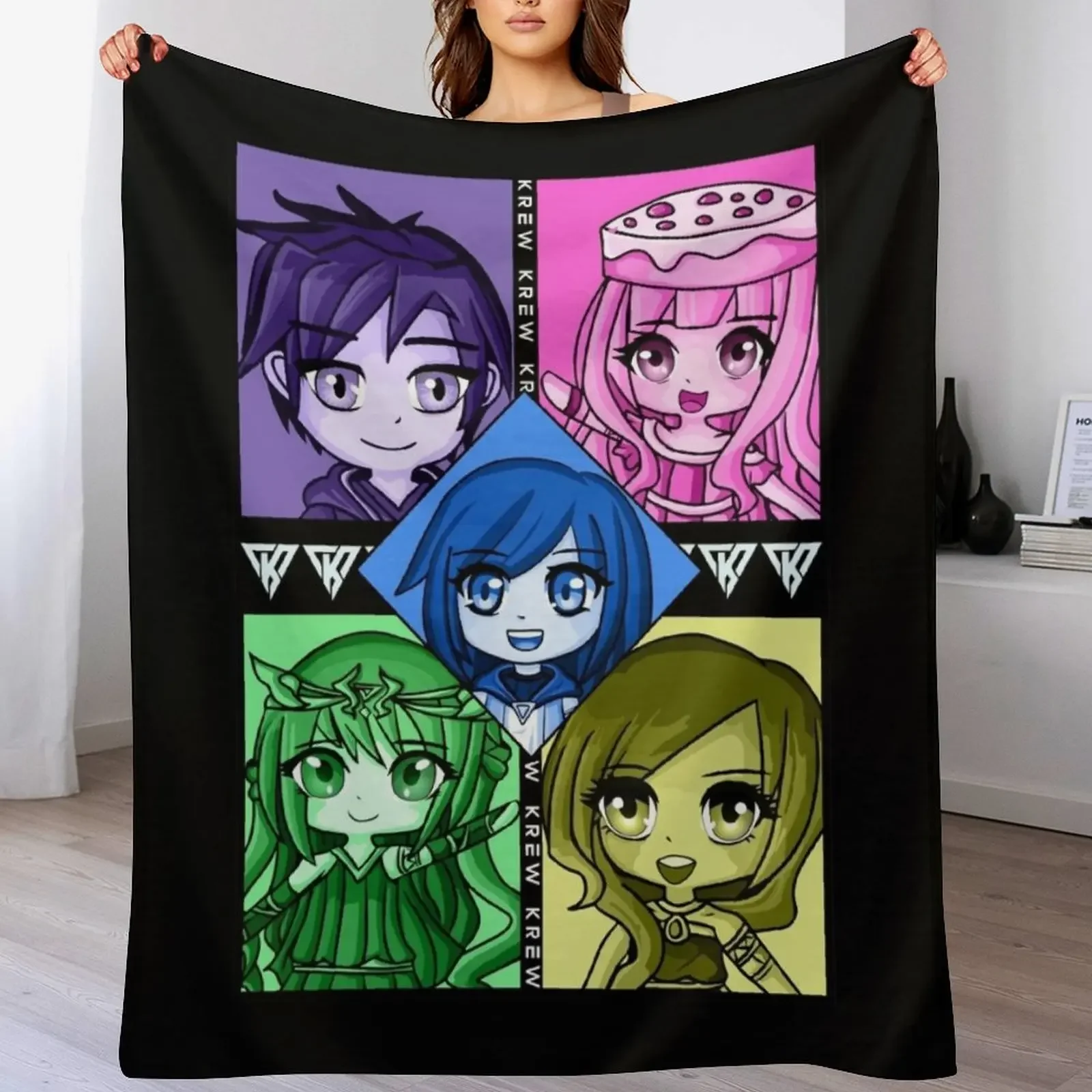 

Aesthetic Funneh Krew Throw Blanket Sofa Decorative Throw Summer Beddings blankets ands Blankets