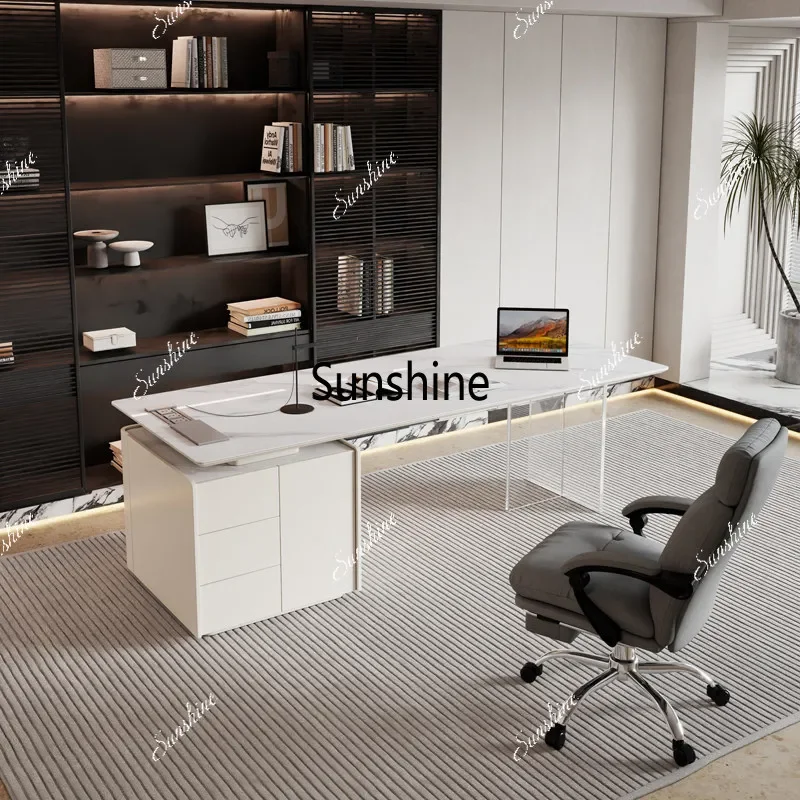 Solid wood home writing desk, office desk, beauty salon negotiation tableTJ