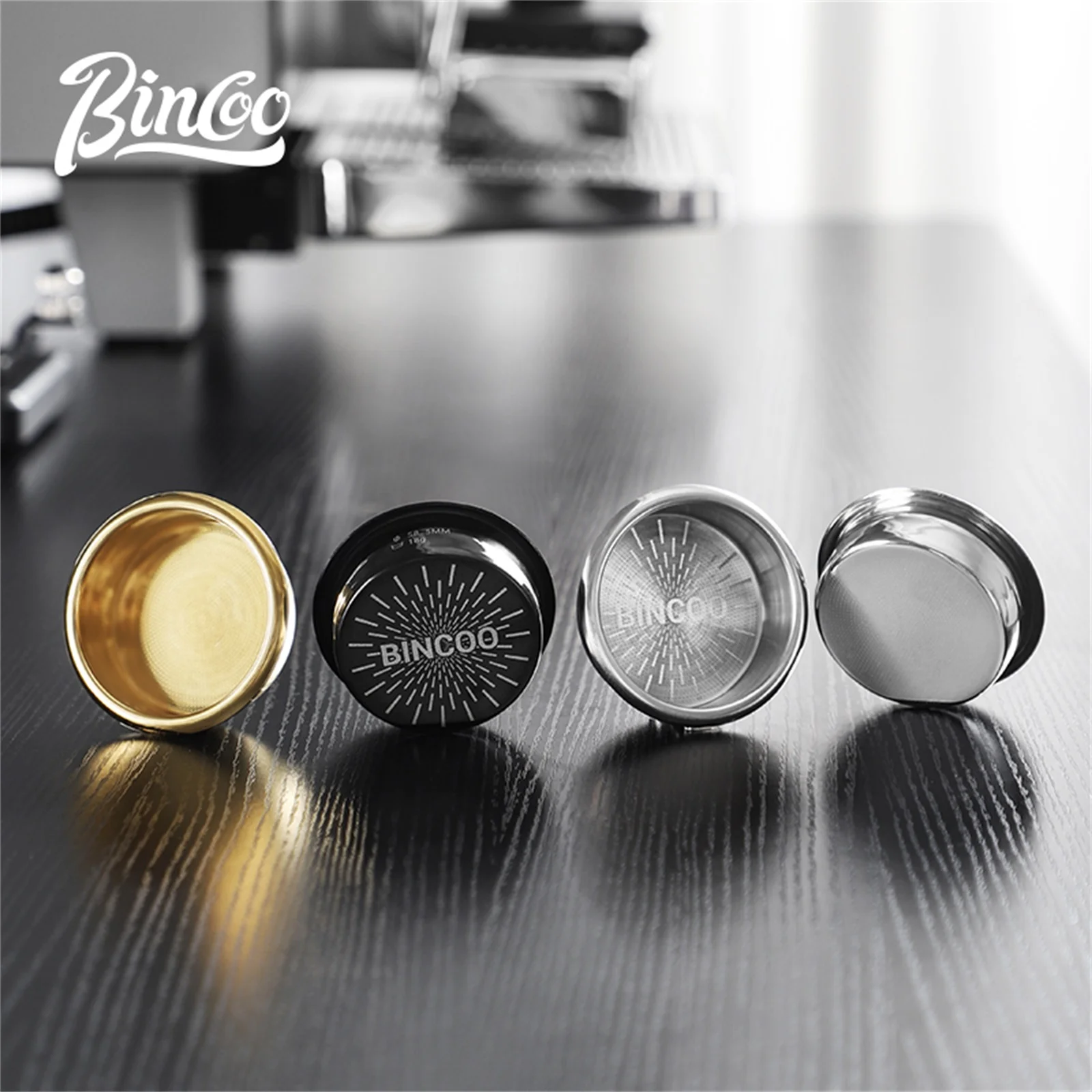 

BINCOO Espresso Filter Basket Bottom Holes 1801 High Precision Extraction Portafilter Matrix Basket Filter for 51/58.5mm Tamper