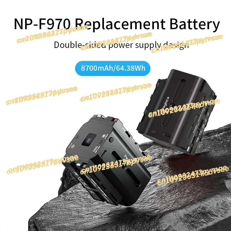 NPF770 Battery 9000 mAh Replacement Battery with Light Emitting Diode Display for NP-F970 NP-F770 NP-F550 Camera Battery