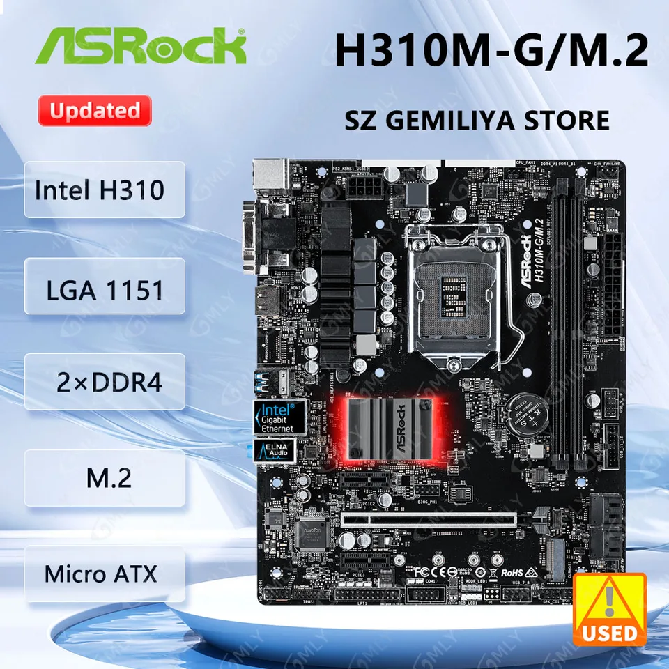 Asrock H310m 10th Gen ASRock Motherboard Intel H310 Socket 1151