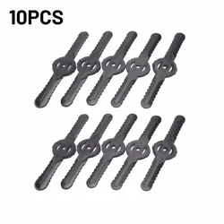 Lâminas de plástico para Elétrica Cordless Grass Trimmer, Ferramenta Strimmer, Substituição Garden Tools, 5 pcs, 10pcs