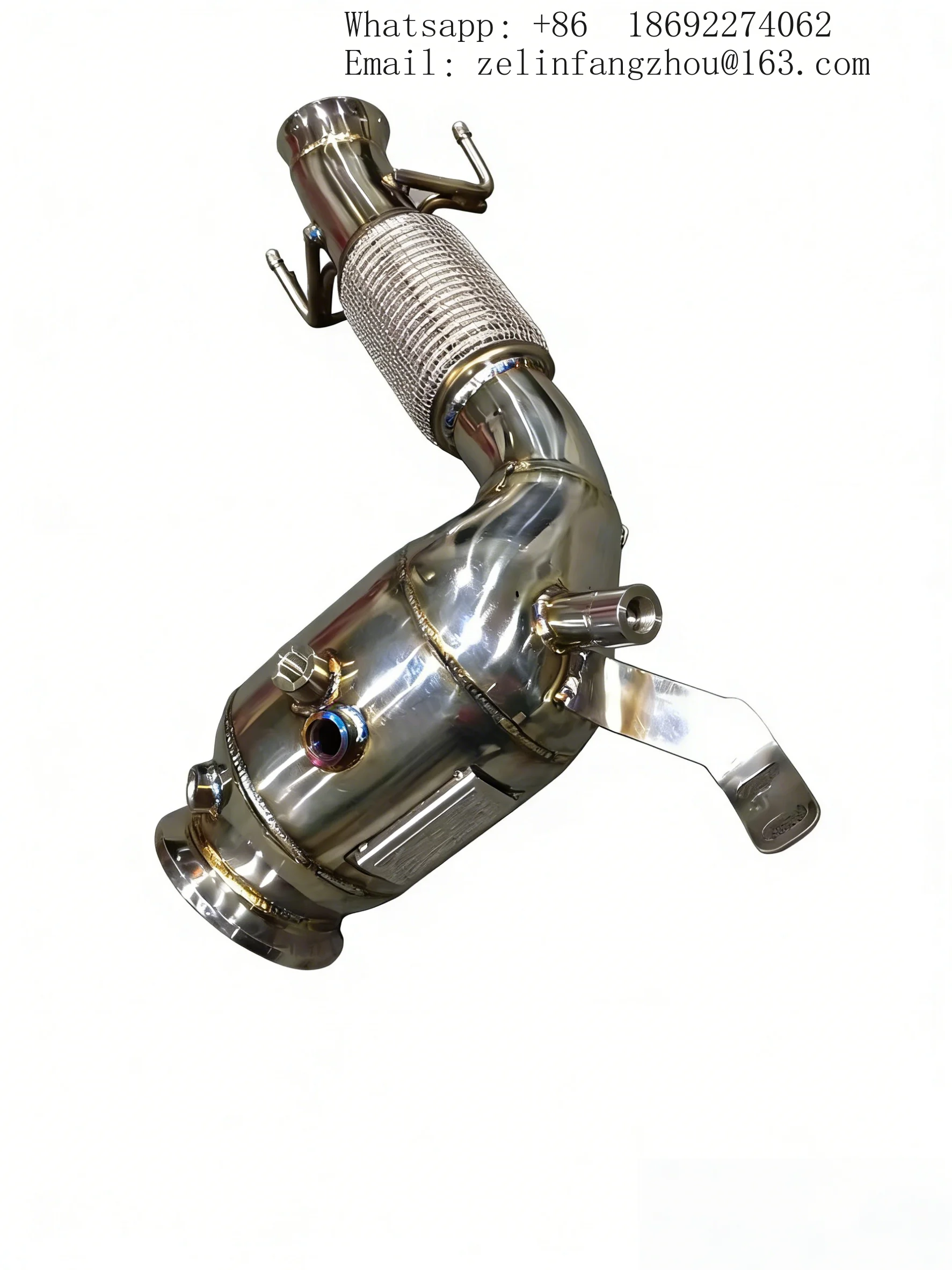 High Flow Stainless Steel 304 Catalyst Sport Cat Downpipe For MINI U25 JCW RES Exhaust