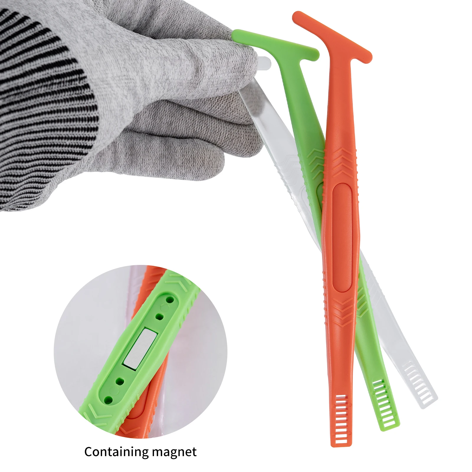 

Car Wrap Stick Magnet Micro Squeegee with Wrap Slip Cut Clipper Design Decal Film Edge Corner Scraper Window Tinting Tool