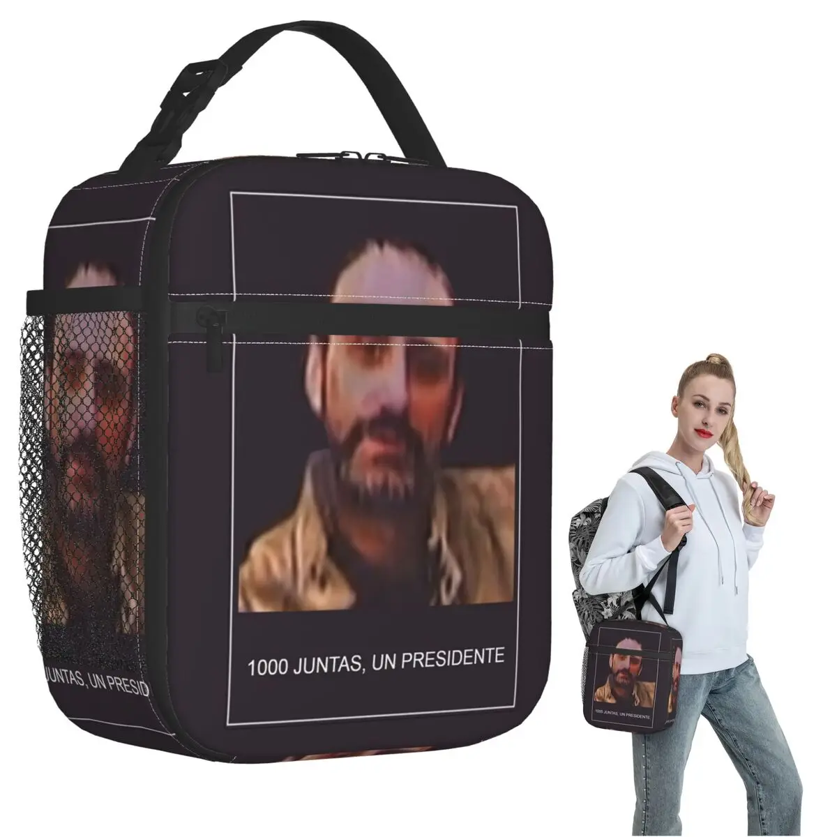 Juan Costs 1000 Boards, A President Insulated Lunch Bag for Women Kids Leakproof Food Boxes Thermal Lunch Box Tote