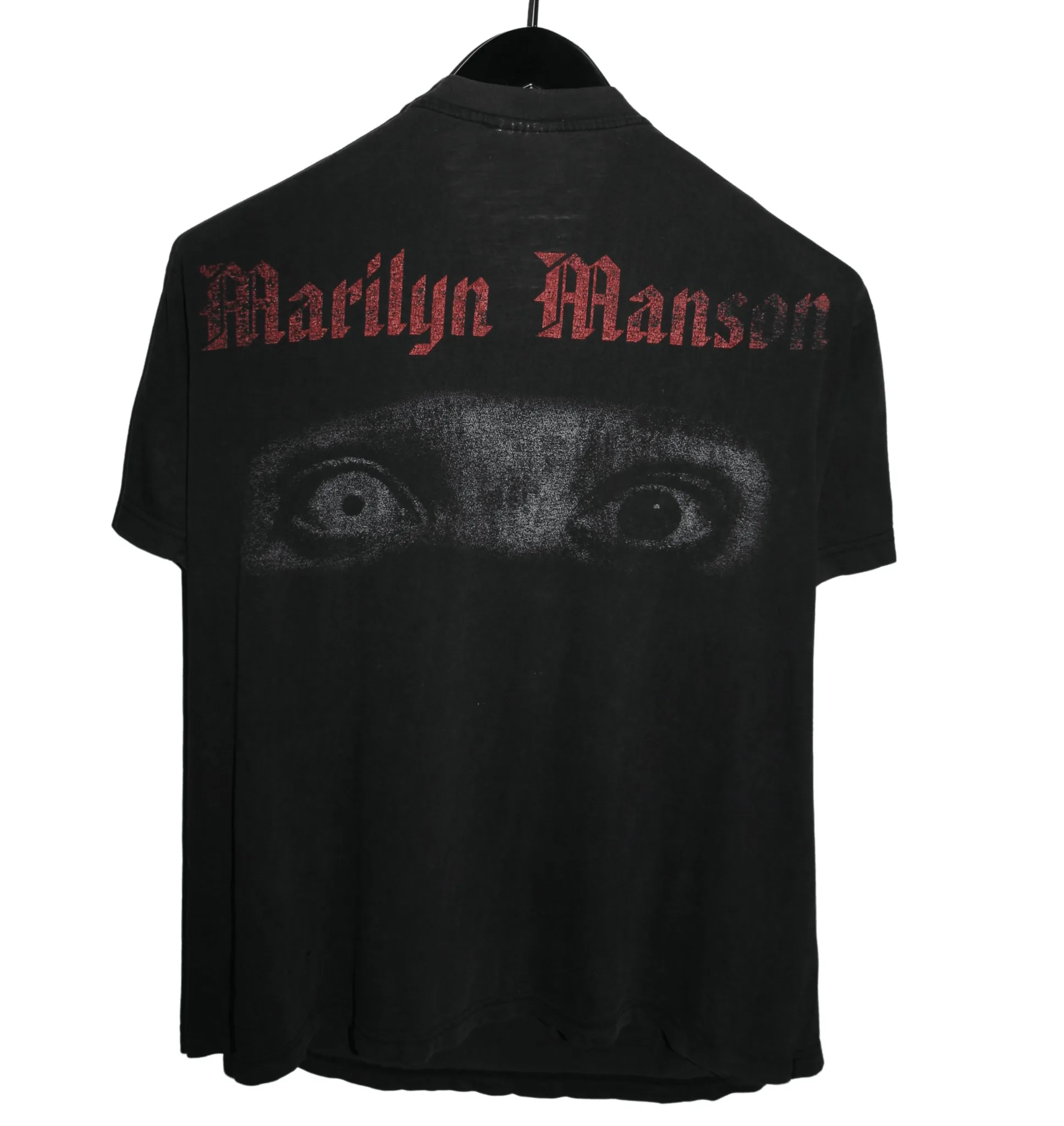 Marilyn Manson 90er Jahre Europäische Industrial Metal Band Grafik T-Shirt Baumwolle Herren Damen Streetwear Tee – Detail 4