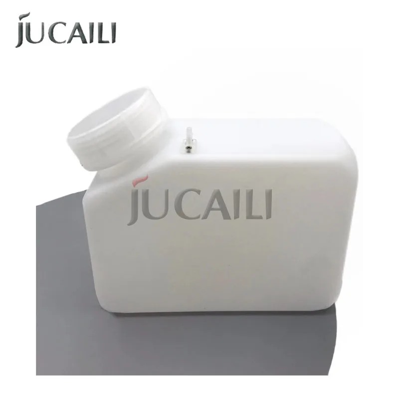 JUCAILI 1.5L Bulk Ink Cartridge Sub Tank for Eco Solvent Printer CISS Continuous white Ink Supply System Large Capacity Ink Tank