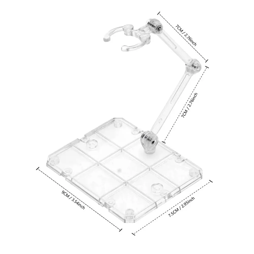 Perfect Transparent Action Figure Display Stand Movable Assembly Gundam Models Rack PVC Figure Stand for HG 1/144 Cinema Game