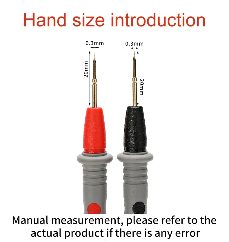 Practical 1000 V 10A Thin Tip Needle Multi Meter Test Probe Digital Multimeter Tester Pen Cable Wire Universal Probe Wire