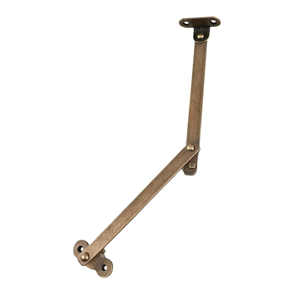 Zinc Alloy Folding Lid Hinge 4.92 Inch Antique Bronze for Cabinet Jewelry Case Box with 150 Degree Motion Zinc
