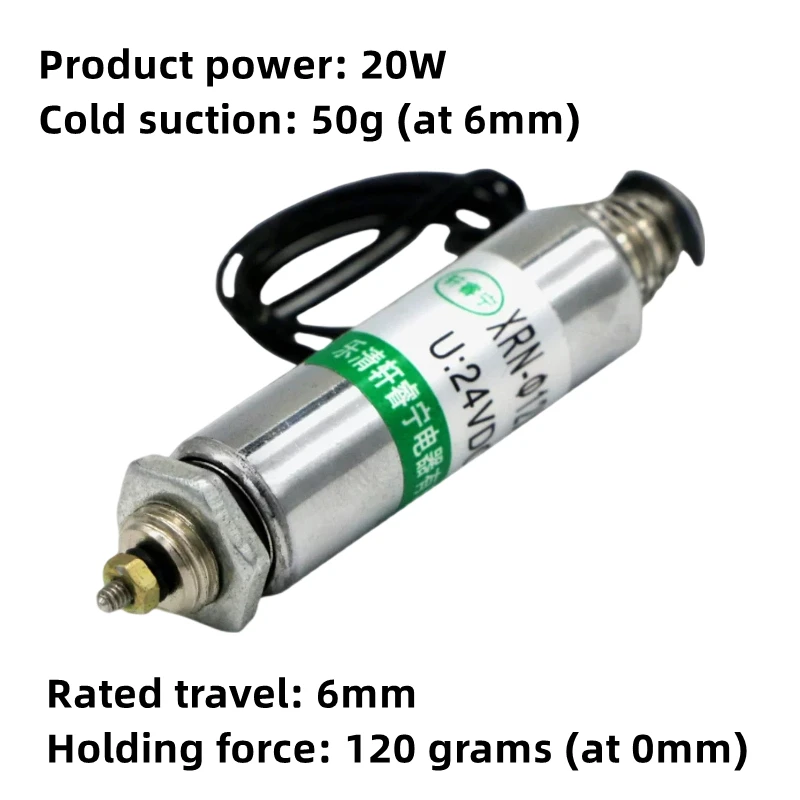 DC Solenoid Electromagnet Tube Push-Pull XRN-12x36 TL 12V/24V - Industrial Strength Electromagnetic Valve for Automation