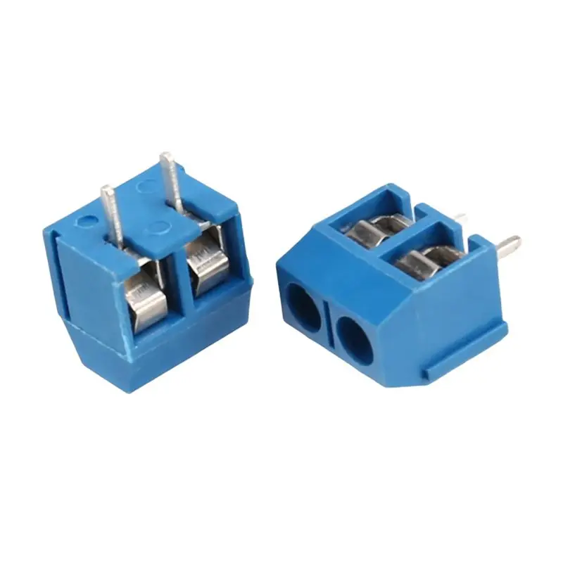 DT17 60Pcs 2-Pin 5.08mm Pitch Screw Terminal Block Connector 300V 16A PCB Mount