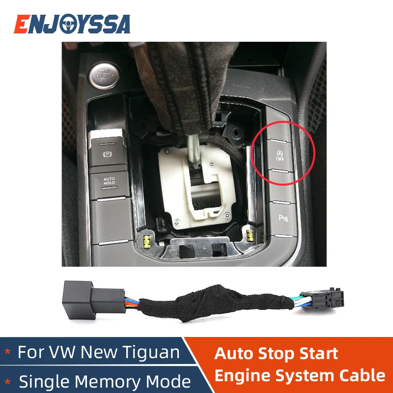 For Volkswagen New Tiguan Automatic Stop Start Engine System Off Device Control Sensor Plug Stop Canceller Single Memory Mode