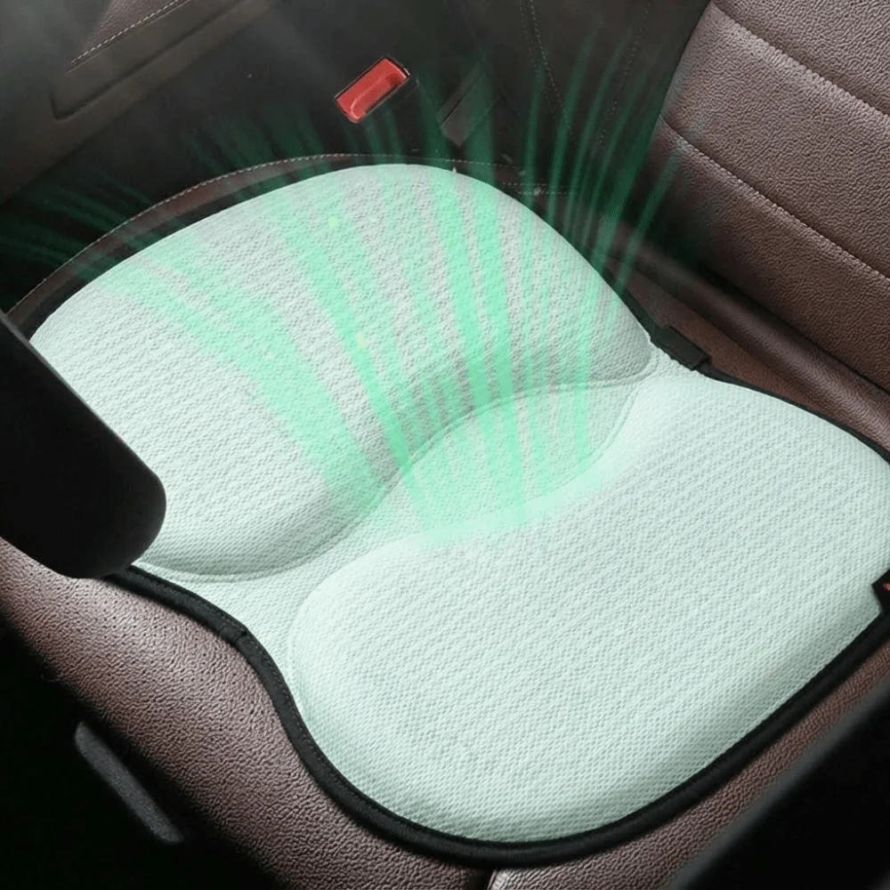Four Seasons Cooling Gel Cushion Breathable Honeycomb Seat Cushion Ergonomic Waist Support Car Cooling Seat Pad Summer