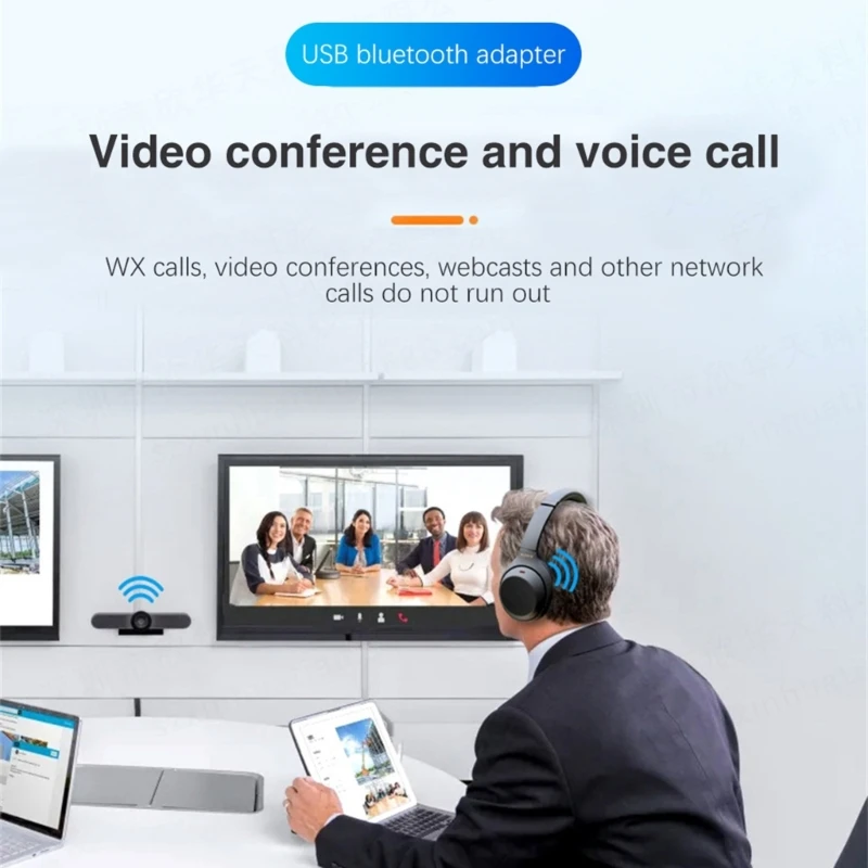 PC 컴퓨터 노트북 오디오용 USB 동글 수신기 Bluetooth5.3 호환 어댑터