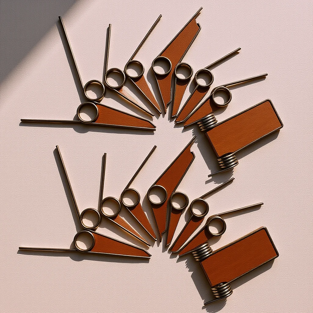 

18pcs Trash Can Torsional Spring Metal Lid Replacement For Flipping-Top Garbage Bucket Repair Sturdy Spring Parts