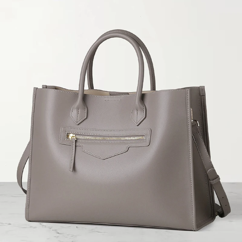 Piep Luxe Handtassen Vrouwen Tassen Designer Lederen Koeienhuid Lederen Schoudertas Vrouwen Tote Capaciteit Merk Luxe Tote Big Bags