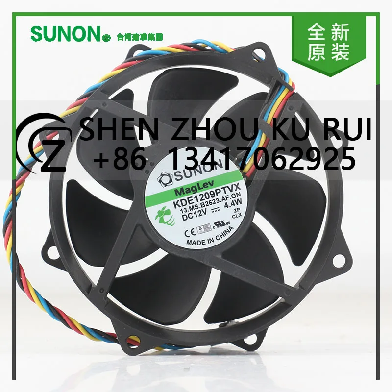 

New original Sunon 5V 24V 48V DC 12V 4.4W AC EC 9025 90X90X25MM 9CM magnetic bearing circular inverter KDE1209PTVX cooling fan