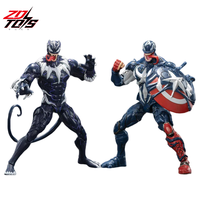 ZD Venom Carnage Black Panther legends Action Figure Captain America Joint Statue Model Doll Collectible kids for toys Gift