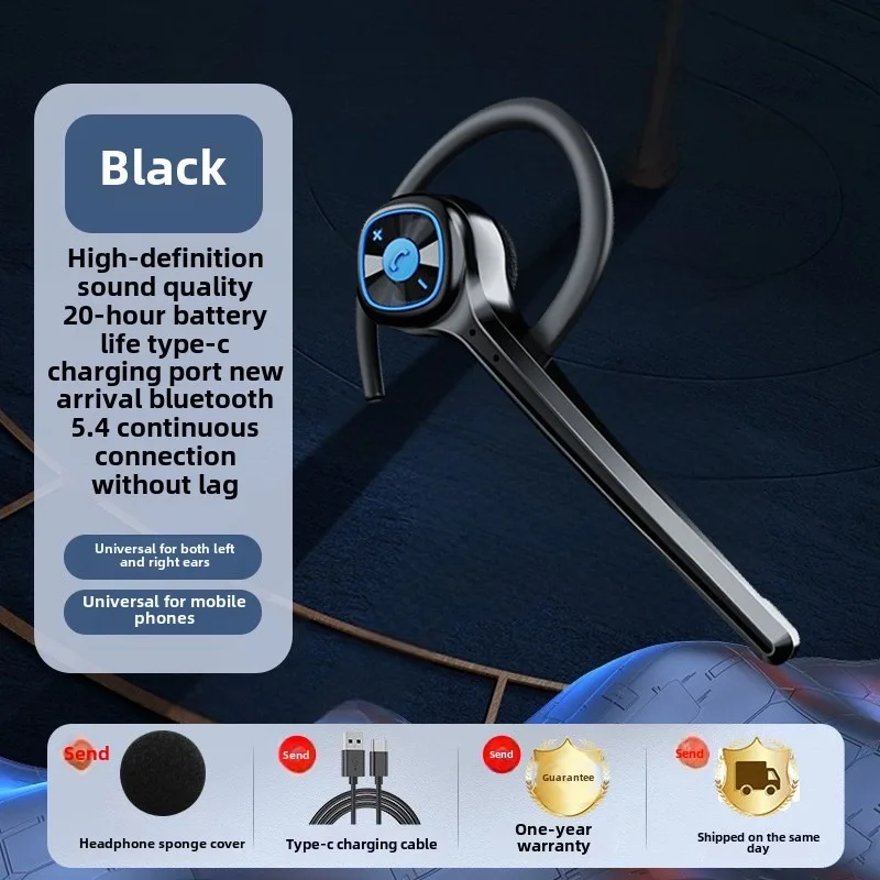 M11 หูฟังบลูทูธหูฟังไร้สายแฮนด์ฟรีหูฟังพร้อมไมโครโฟน HD สำหรับโทรศัพท์ iPhone Xiaomi Samsung