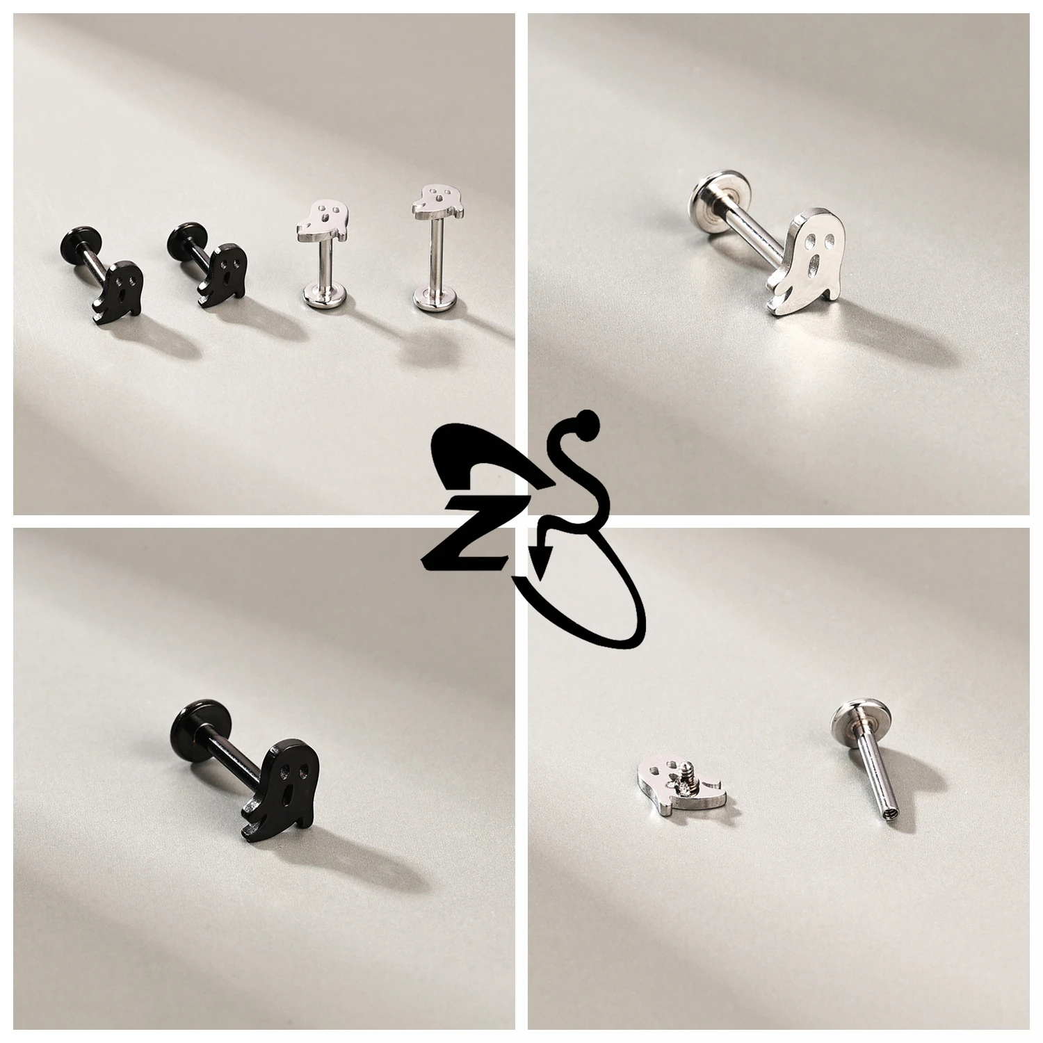 ZS 1 szt. 16G Halloween Kolczy – Zs Body Jewelry recenzja i cena