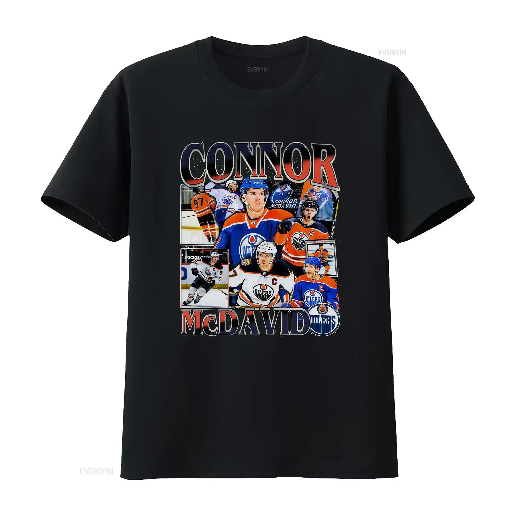 Vintage 90s Connor McDavid T Shirt SweaT Retro American iIce Washed Casual Comfortable fashion Stretched Soft vintage Washed