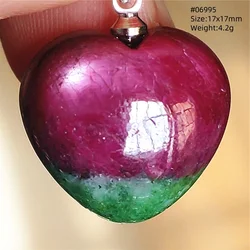 Natural Red Ruby Tumbled Heart Pendant Jewelry Love For Women Men Star Light Ruby Necklace Gemstone Fashion Beads AAAAAA