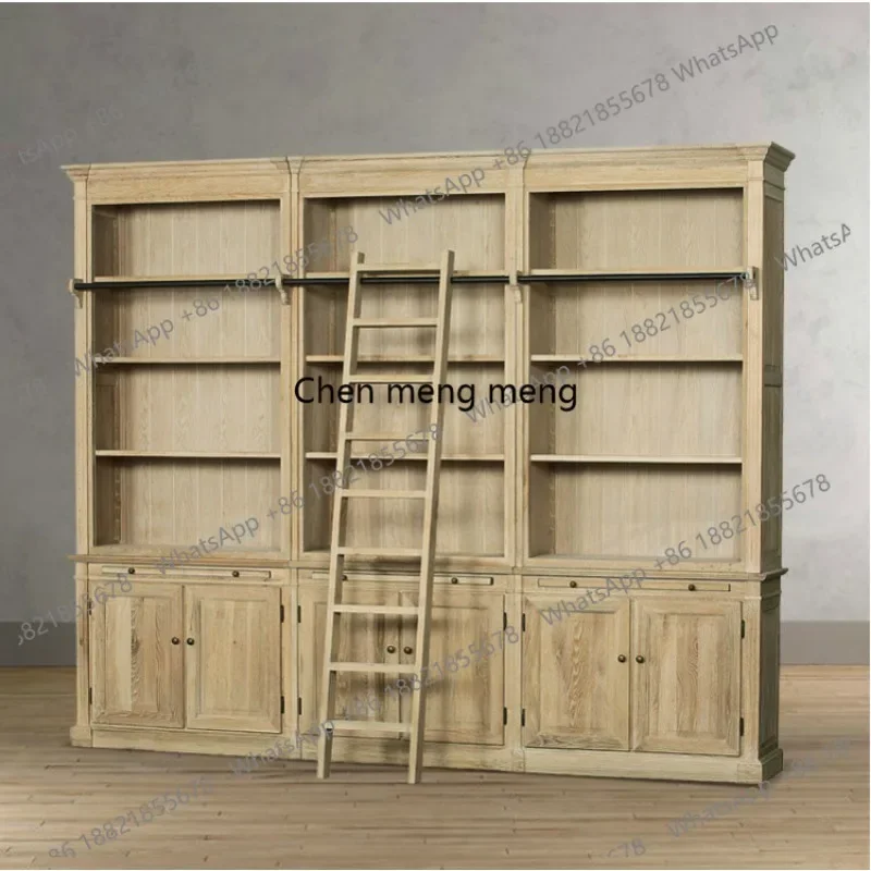 Retro and old four doors, storage, display, decorative cabinets, all solid wood jewelry cabinets.