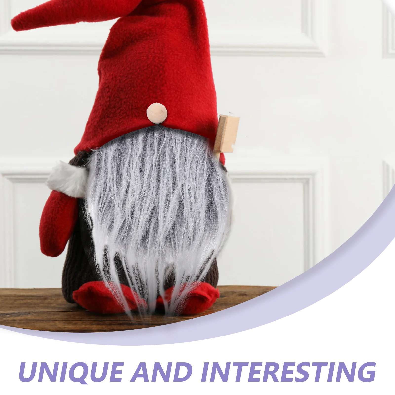 

12Sets Artificial Gnome Beards with Smooth Wood Balls Lightweight Fine Detail DIY Supplies for Crafting Gnome Noses