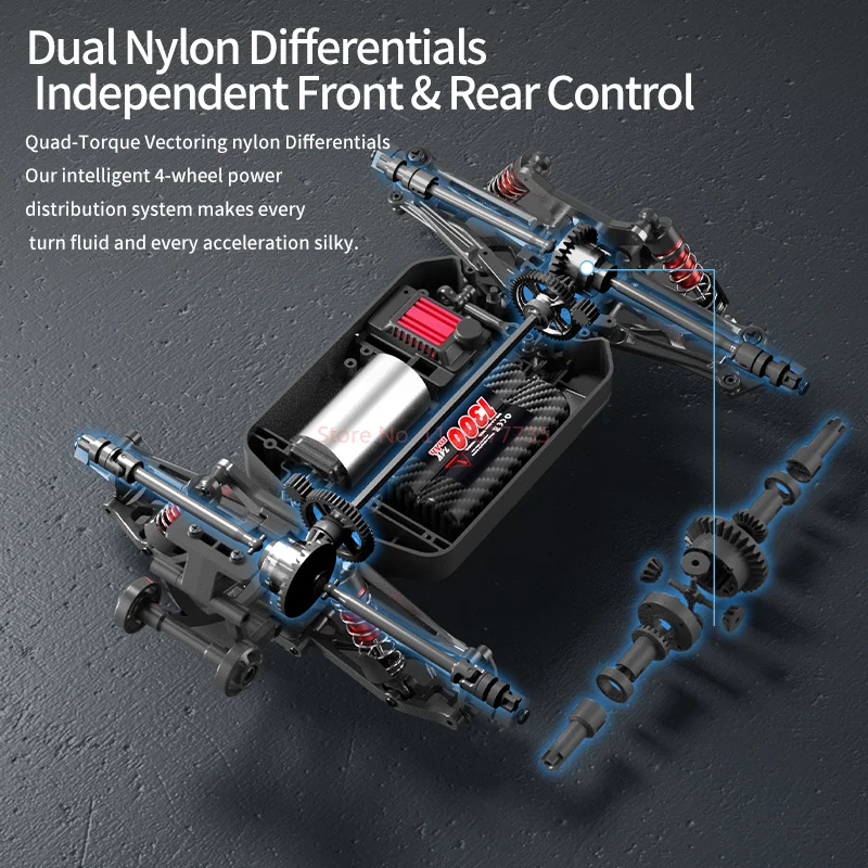 Bobcat Brush 1/16 Samochód RC 4WD Off-Road RTR Pełna Proporcjonalność Przepustnicy Wysoka Prędkość Zdalnie Sterowany Samochód Symulacyjny Zabawka Prezent dla Dzieci